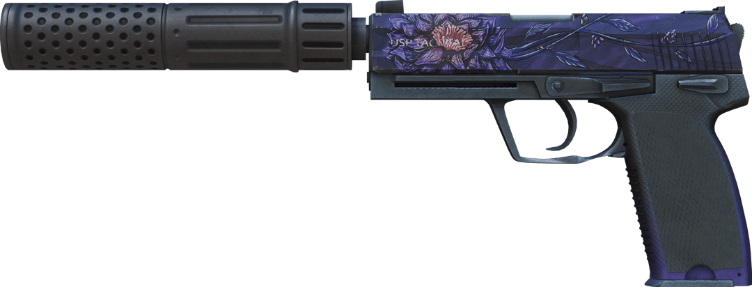 USP-S | Schwarzer Lotus (Abgenutzt)