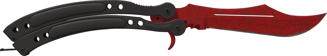 ★ Butterfly Knife | Crimson Web (Minimal Wear)