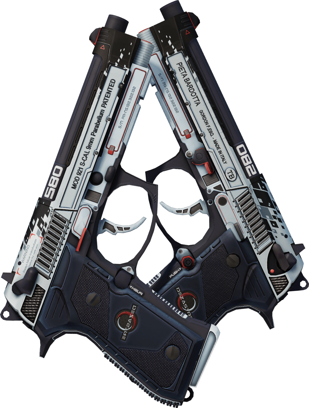 Dual Berettas | Dezastre (Fabrikneu)