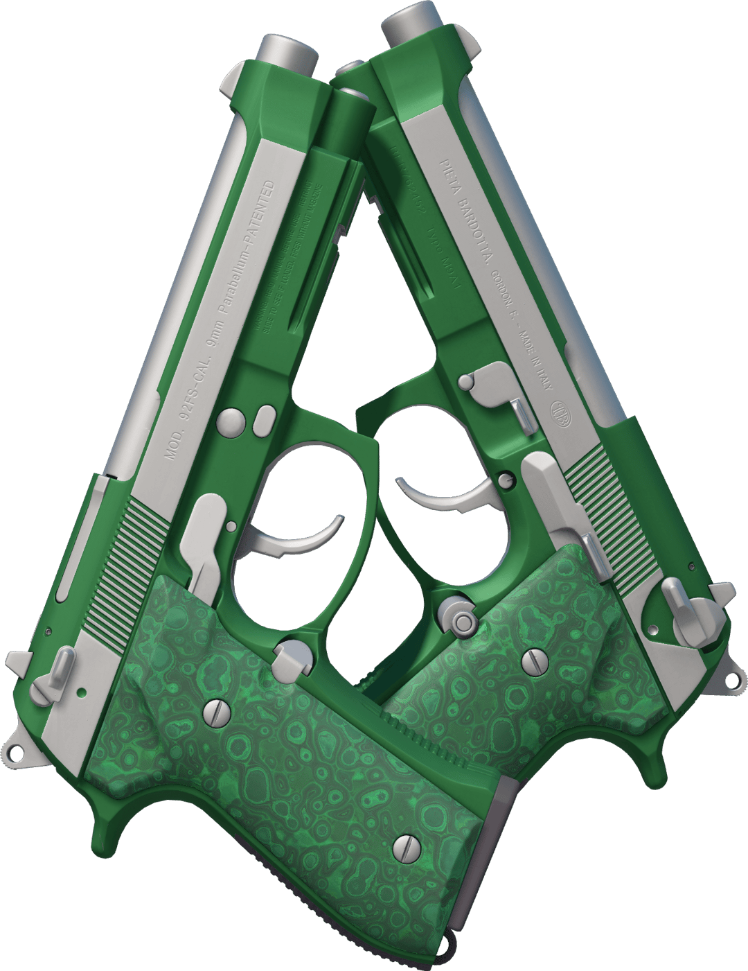 Akimbo-Berettas | Polished Malachite (Fabrikneu)