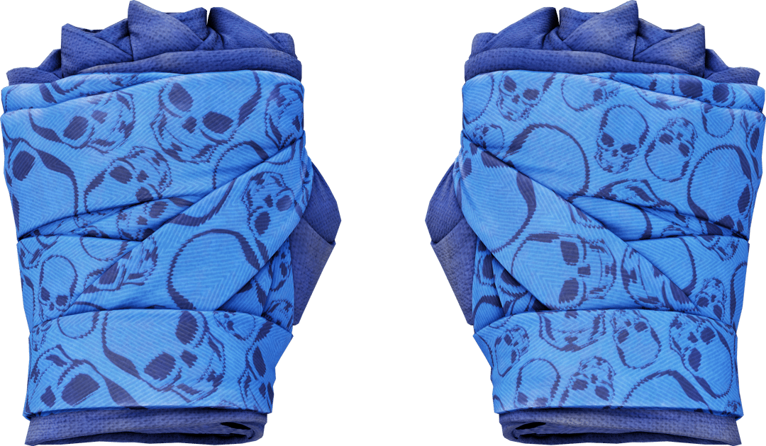 ★ Hand Wraps | Cobalt Skulls (Field-Tested)