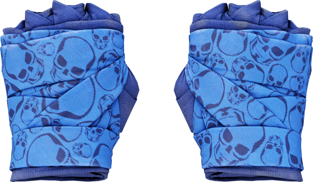 Handbandagen (★) | Kobaltblaue Totenschädel (Einsatzerprobt)