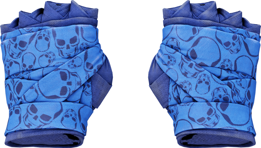 ★ Hand Wraps | Cobalt Skulls (Field-Tested)