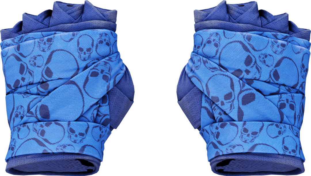 ★ Hand Wraps | Cobalt Skulls (Field-Tested)