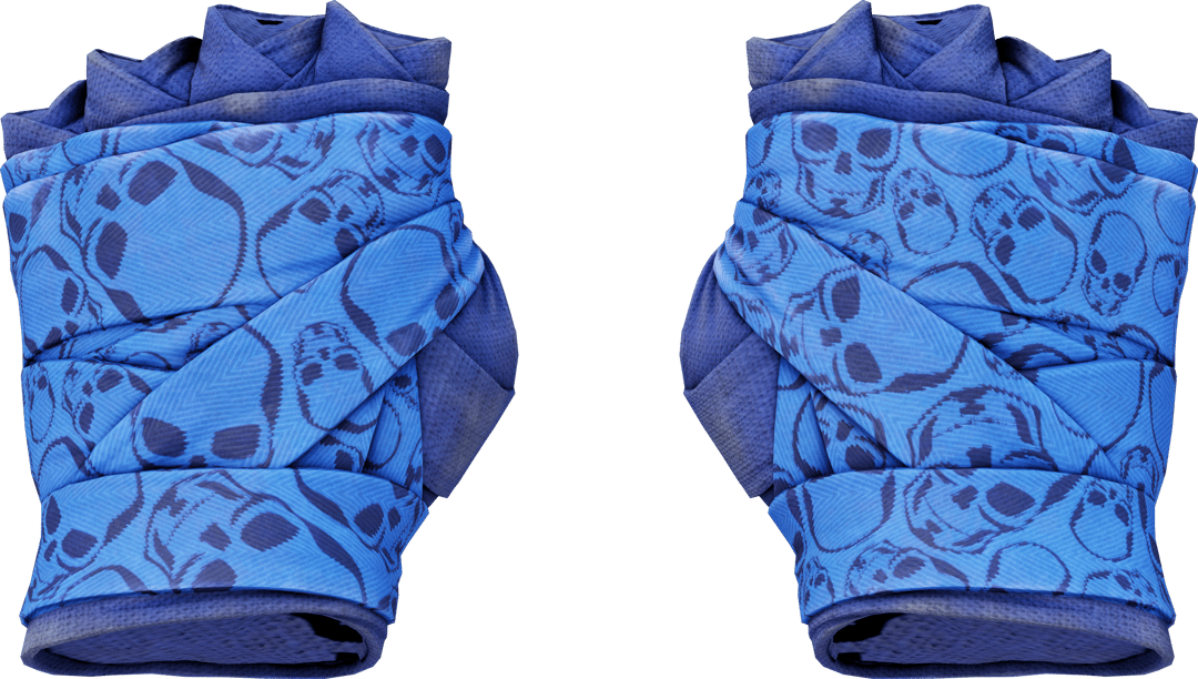 ★ Hand Wraps | Cobalt Skulls (Field-Tested)