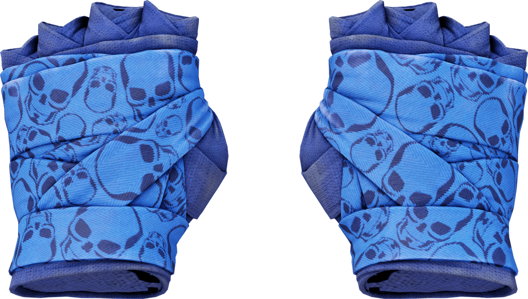 ★ Hand Wraps | Cobalt Skulls (Field-Tested)
