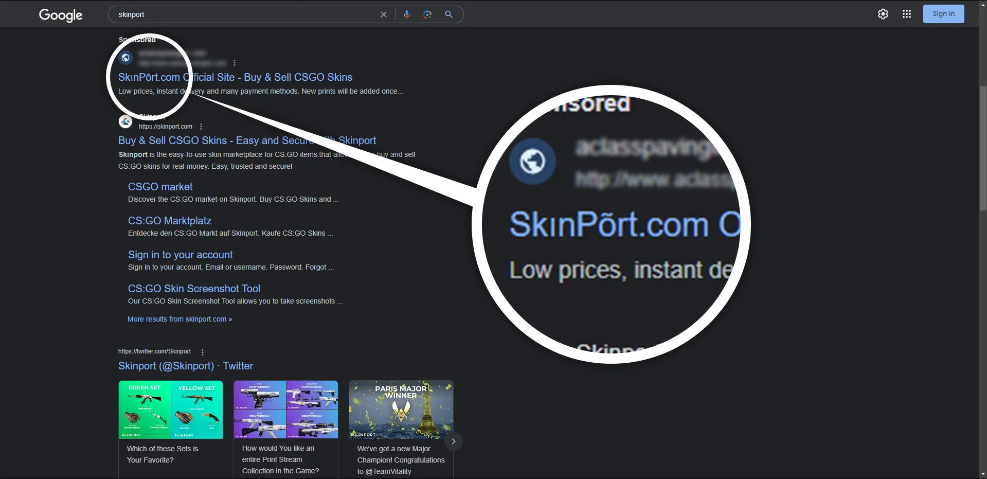 Fake Google Ads
