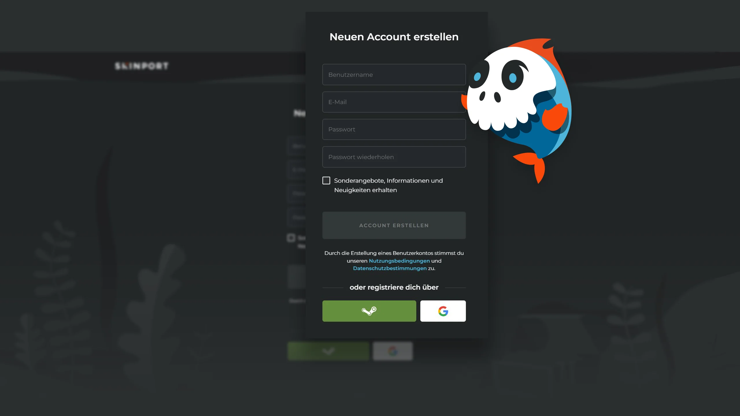 Neuen Account erstellen