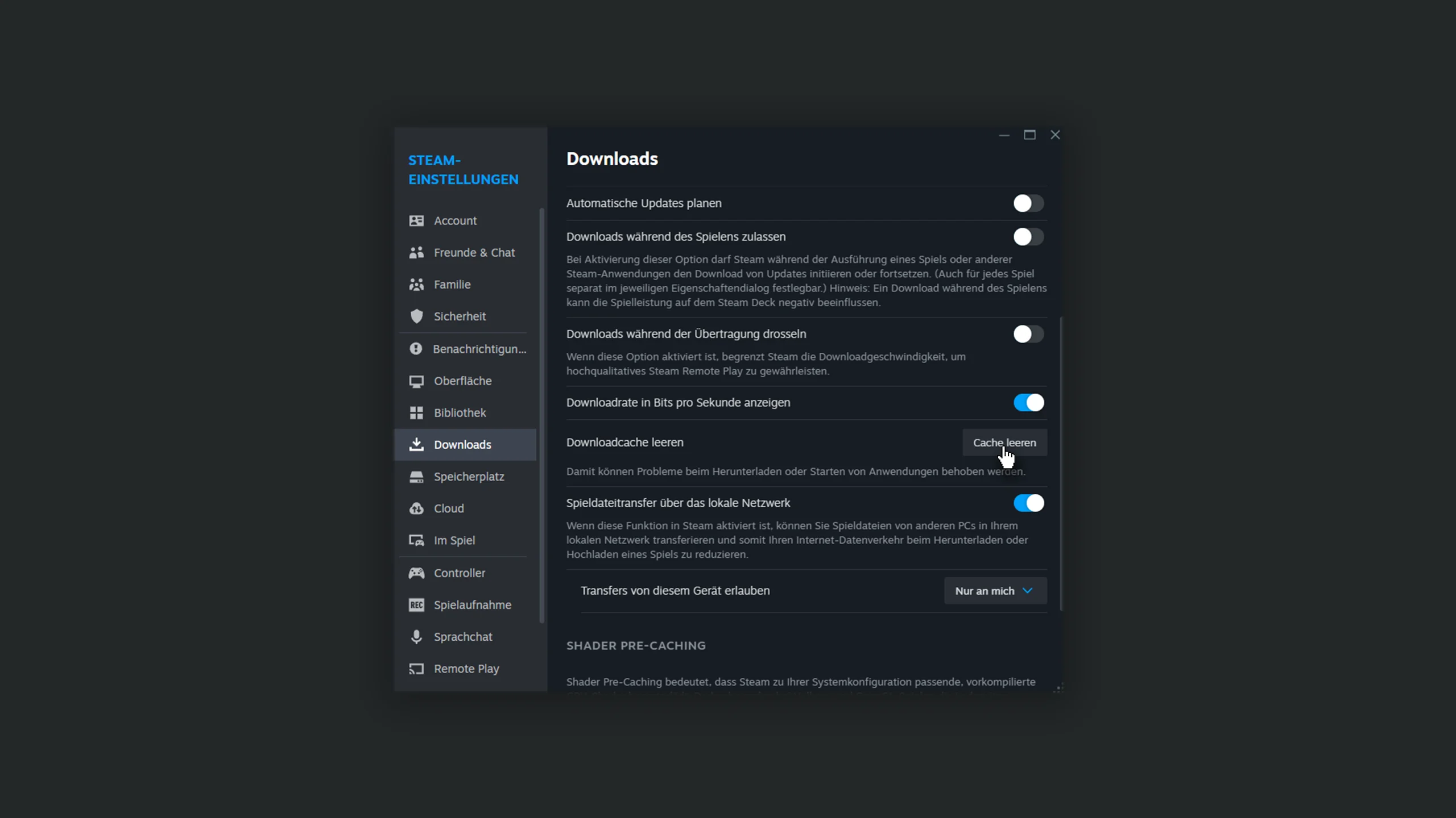 Clear Download Cache