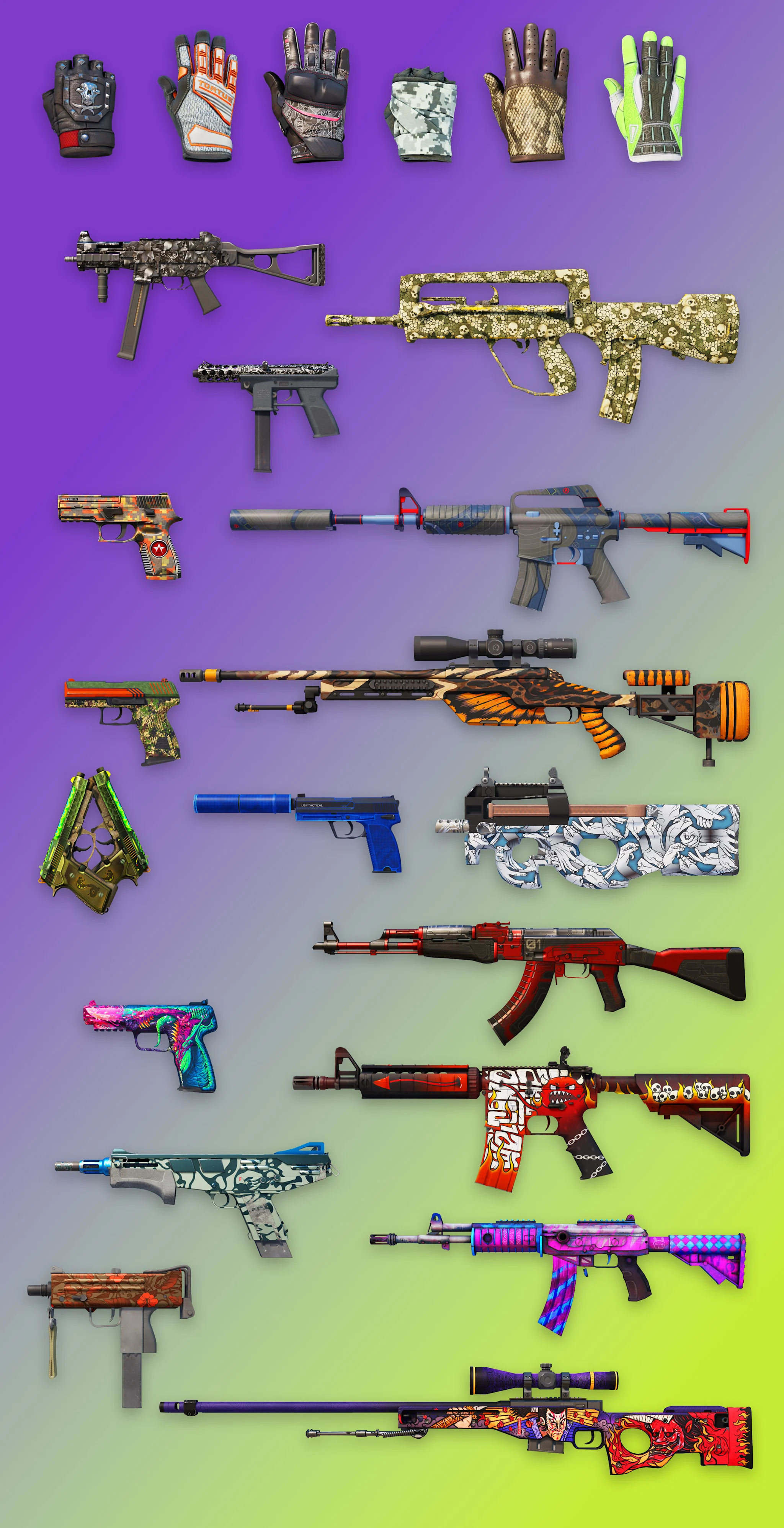 Skins der Waffenkiste "Operation Hydra"