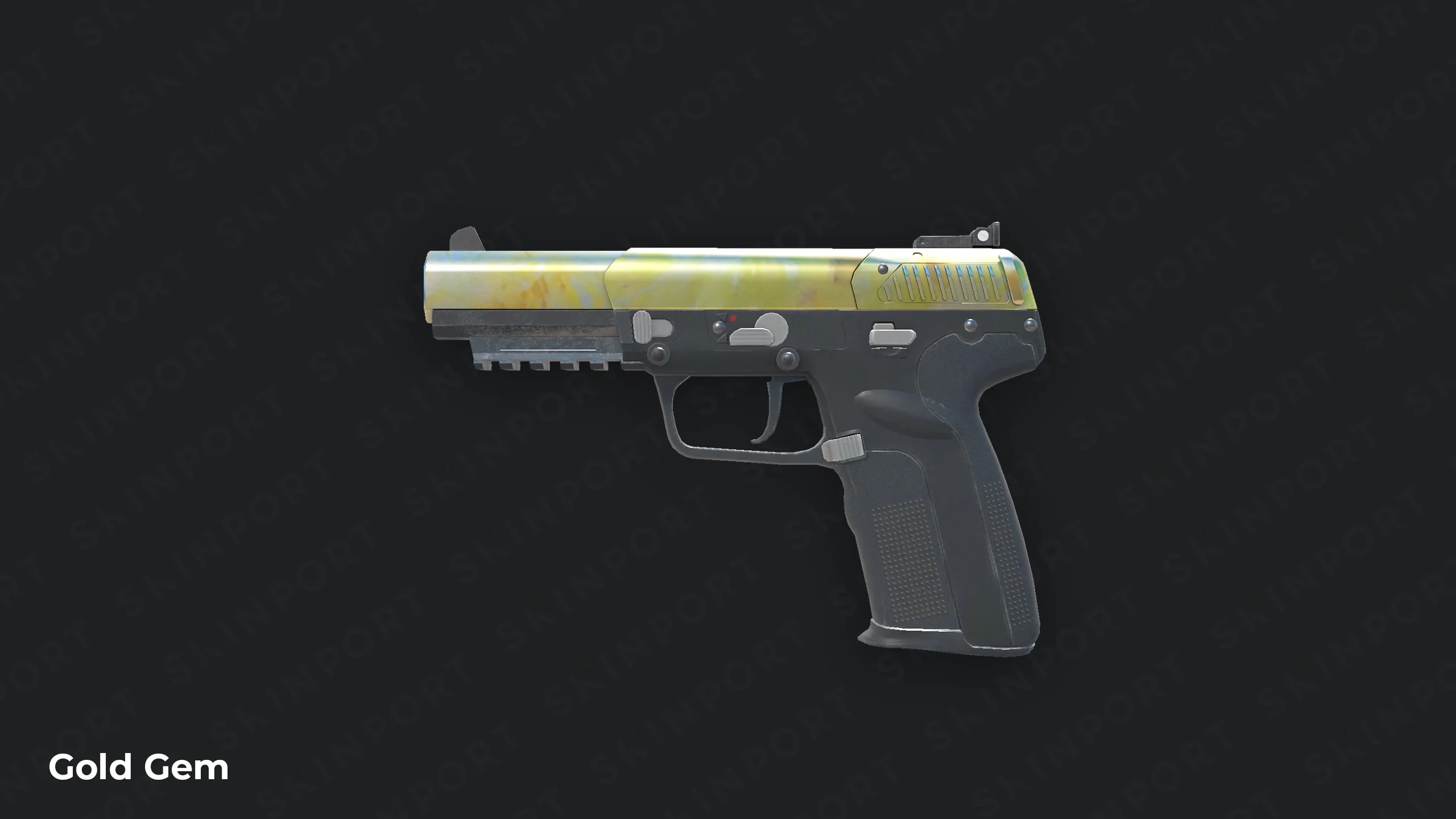 Five-SeveN Case Hardened Gold Gem