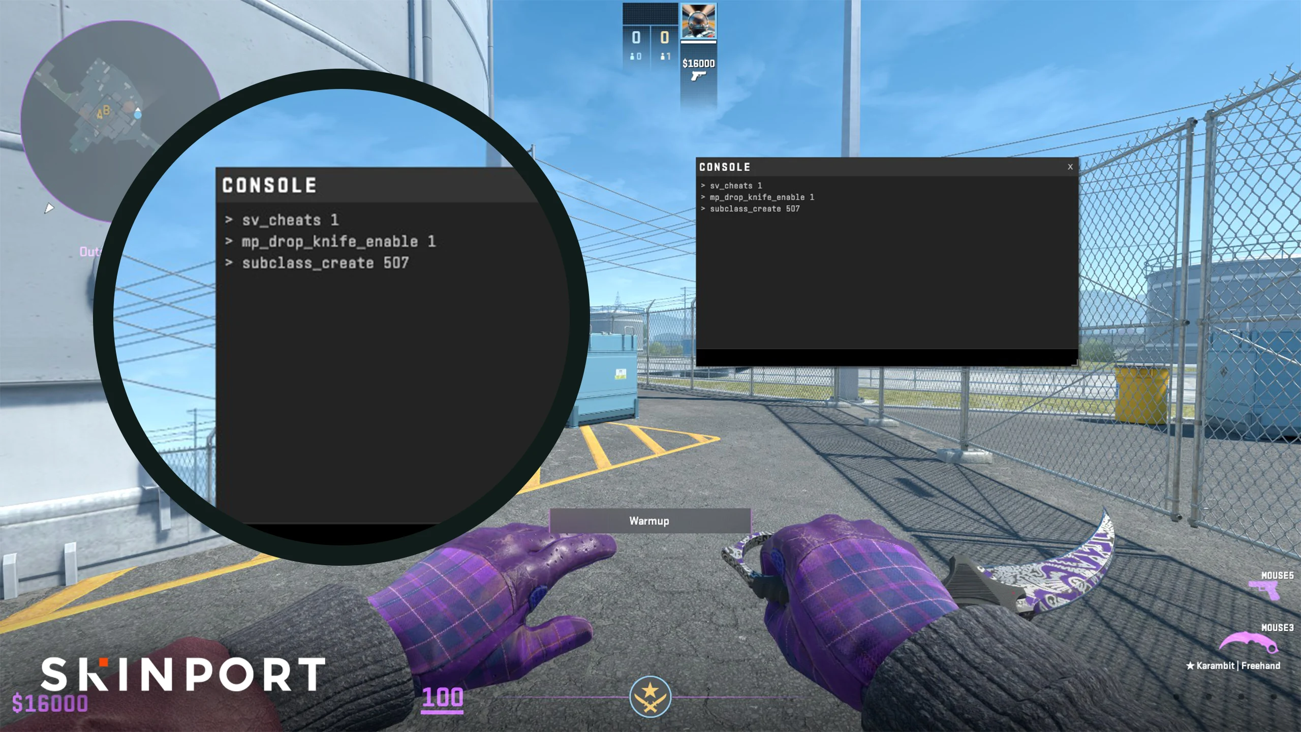 Console Knife Command