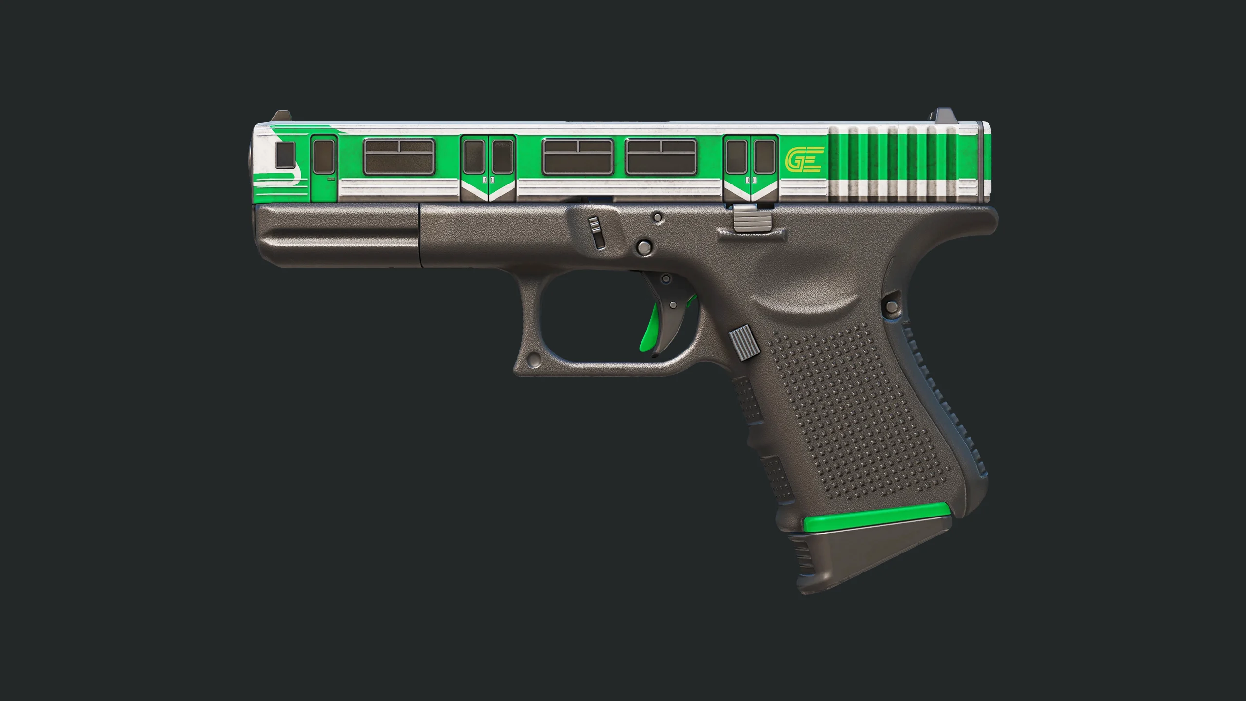 glock-18 green line